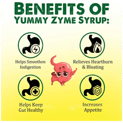 Yummy Zyme Sugar Free Syrup 225Ml